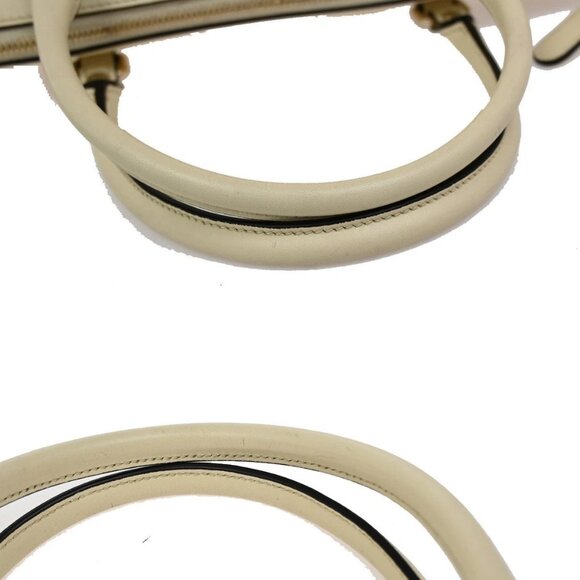 GUCCI Micro GG Guccissima 2Way Shoulder Hand Bag Leather White Italy 23KB342 - Picture 8 of 16